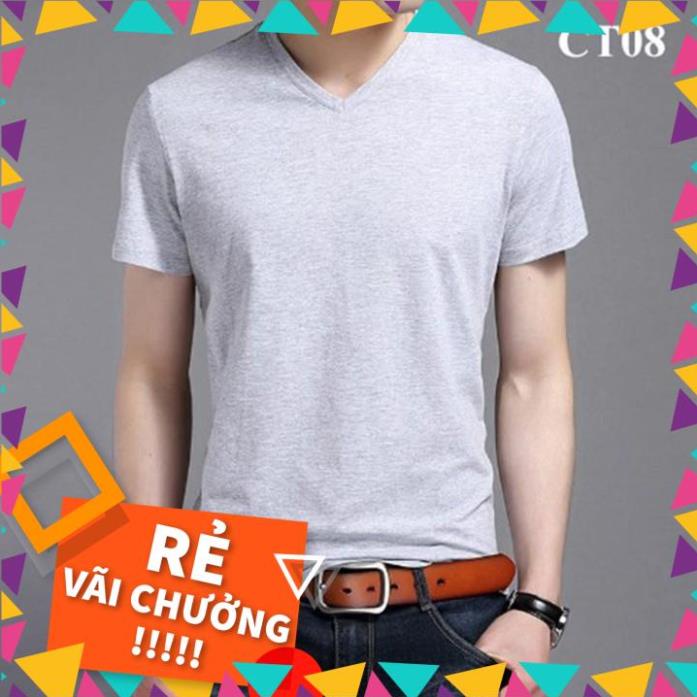 [Hàng Xả Kho Giá Vốn] Áo thun nam cổ tim tay ngắn chất 100% cotton đẹp nhiều màu thời trang _vifa | BigBuy360 - bigbuy360.vn
