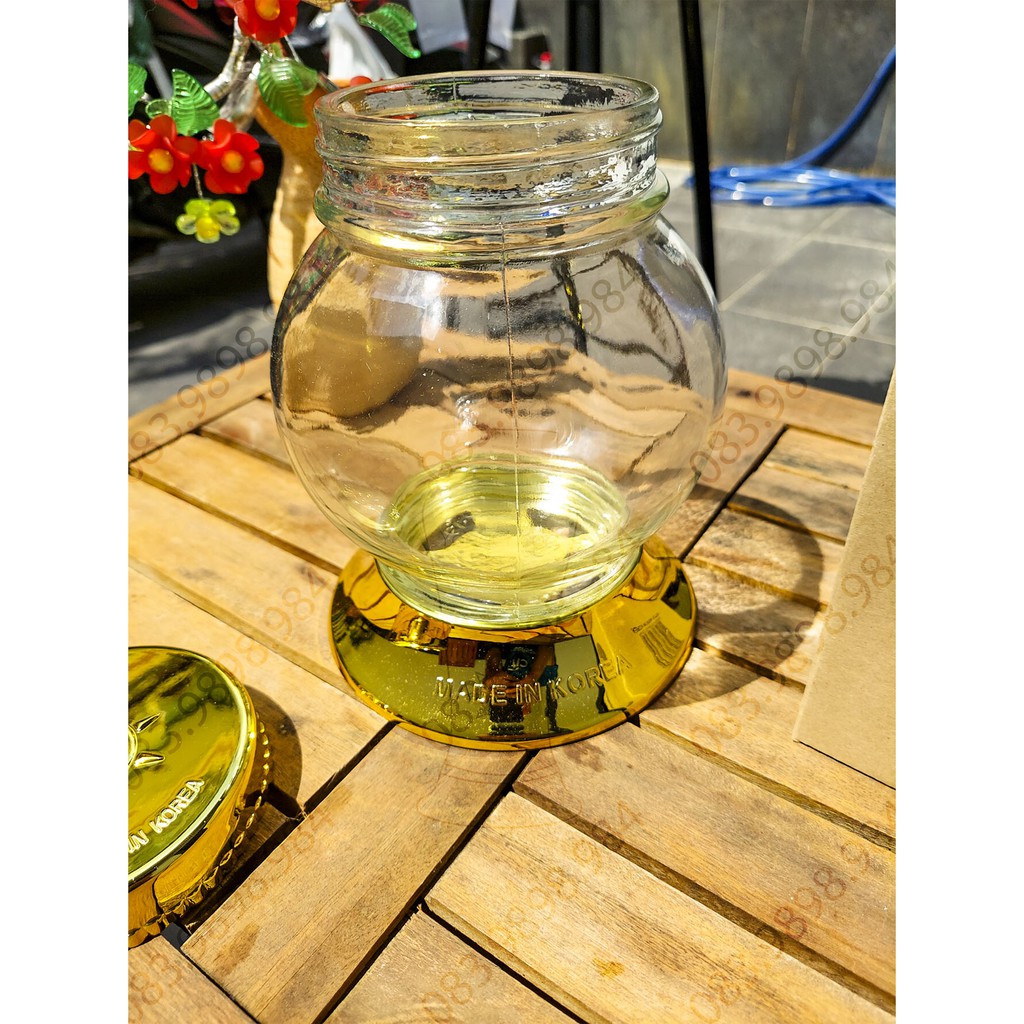 Bình thủy tinh Ngâm rượu 1,5L HÀN QUỐC YongCheon hình Cầu No49. Hàng cao cấp - Phóng to sâm - Bảo vệ sức khỏe. | BigBuy360 - bigbuy360.vn