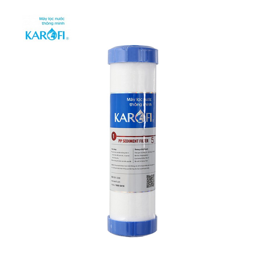 Lõi Lọc Nước Số 1 RO KAROFI - PP 5 Micron