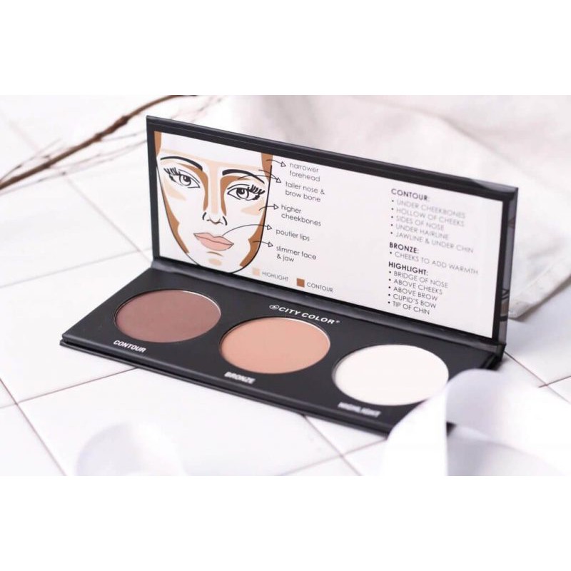 [Mã LT50 giảm 50k đơn 250k] Phấn Tạo Khối City Color 3 ô Contour Effects 100g | BigBuy360 - bigbuy360.vn