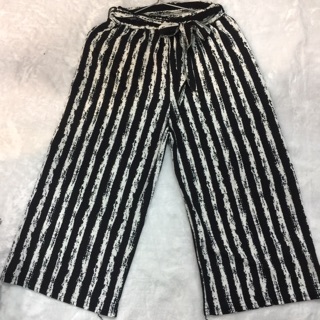 quần culottes vải sọc