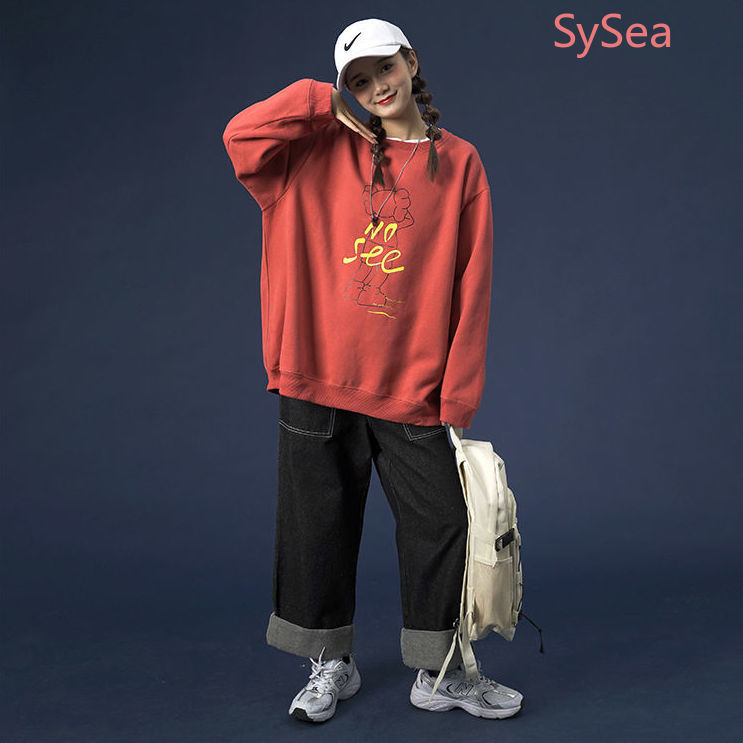 Áo Sweater Nữ Tay Dài Cổ Tròn Chất Nhung Thời Trang Mùa Thu | BigBuy360 - bigbuy360.vn