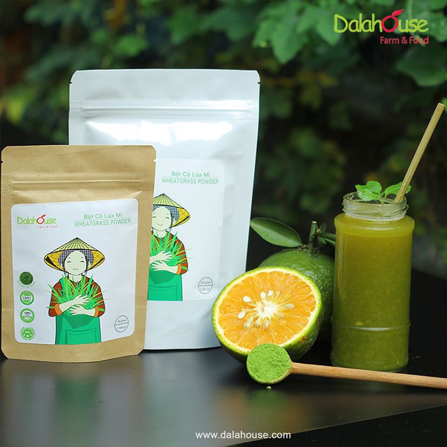 Bột cỏ lúa mì Dalahouse - Wheatgrass powder nguyên chất 50gr