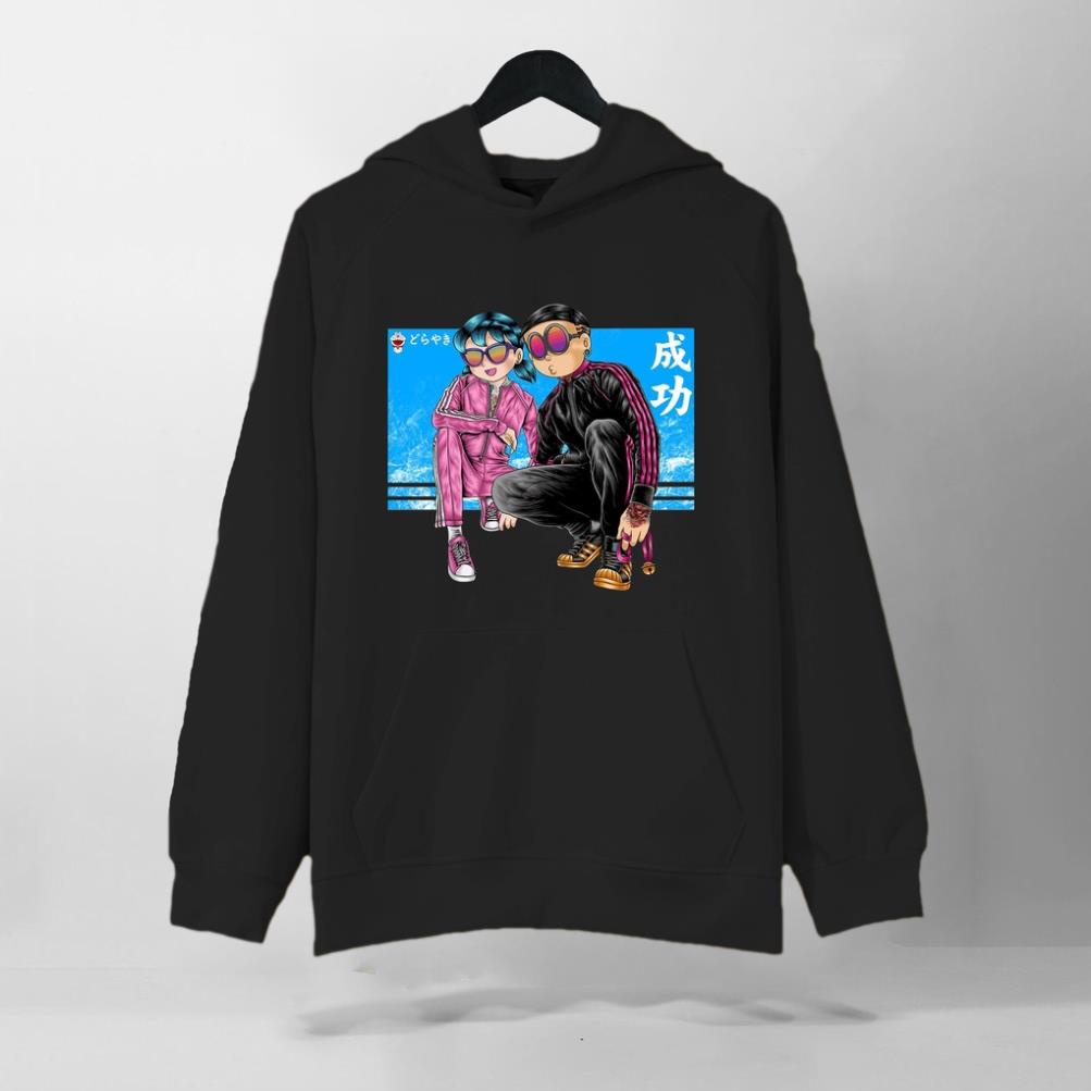 Áo Nỉ HOODIE Nobita Shizuka Tattoo, Form RỘNG chuẩn Xu Hướng, nỉ bông Cao Cấp Unisex Nam Nữ, xuong kkim