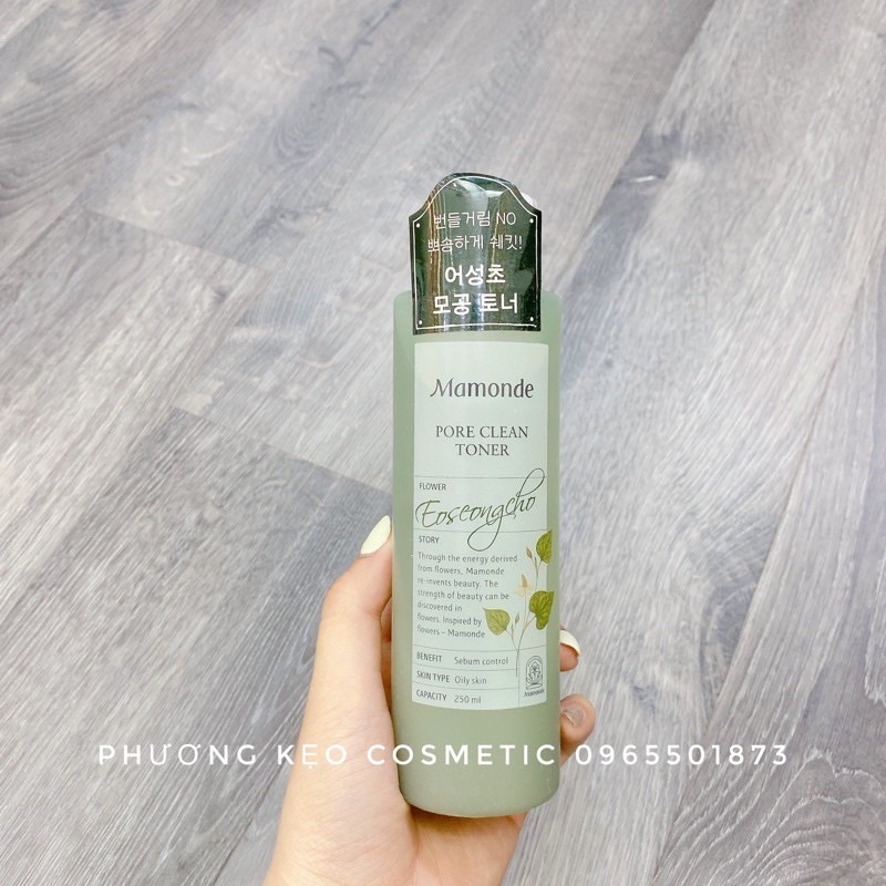 Nước hoa hồng Mamonde Diếp cá Pore Clean Eoseongcho Toner