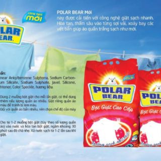 Bột Giặt Polar Bear Túi 2.250g