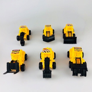 Set 6 xe cần cẩu máy xúc