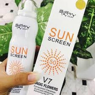 Xịt chống nắng hàn quốc sun screen v7