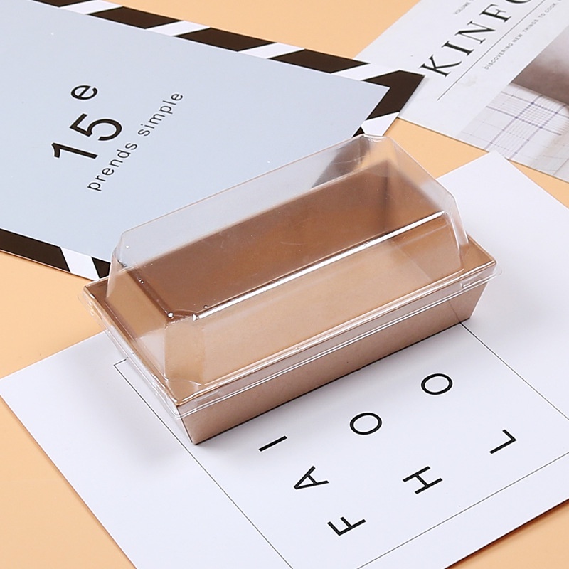 Bán Sỉ! [Bán Sỉ] [Hàng Bán Sỉ] [[Hàng Có Sẵn]Bộ 100 Hộp Giấy Kraft Mini Hình Vuông 4 Inch Đựng Bánh Kẹo Tráng Miệng