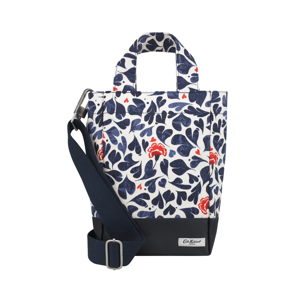 Cath Kidston - Túi đeo chéo/S OC Tote Marble Hearts  - Marble Hearts - Cream/Navy -1041422