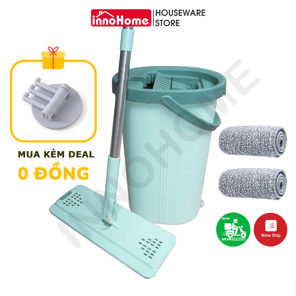 Cây Lau Nhà, Bộ Lau Nhà Thông Minh Tự Vắt 360 Độ INNOHOME, Mã INHMOP1