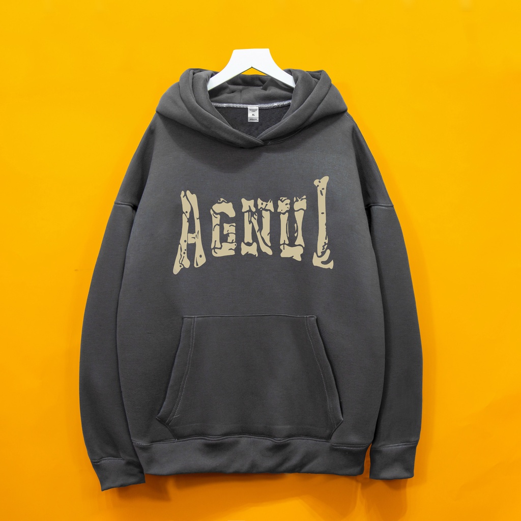 Áo nỉ hoodie AGNUL Hogoto shop , áo nỉ bông cotton unisex nam nữ form rộng oversize chất liệu Cotton