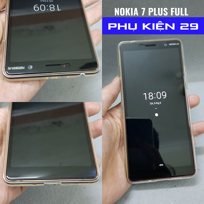 [Nokia 7 Plus] Kính cường lực FULL màn FULL keo Glass Pro+ 9H