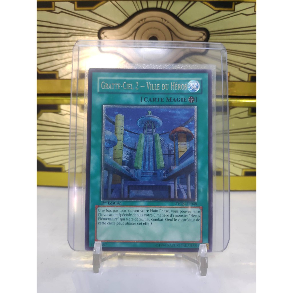 [ Dưa Hấu Yugioh ] Lá bài thẻ bài Skyscraper 2 - Hero City - Ultimate Rare 1st Edition - Tặng bọc bài nhựa bảo quản