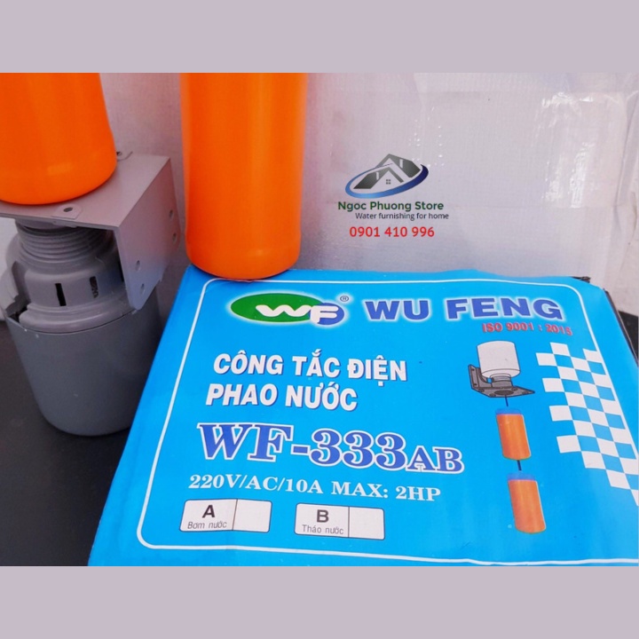 Công tắc điện phao nước (phao điện) chống tràn, chống cạn WUFENG - Mã WF333AB