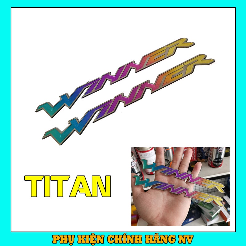 Tem titan dán hông Winner X, Winner, Exiter 150, Vario, Satria, Sonic, AB, SH trang trí xe máy