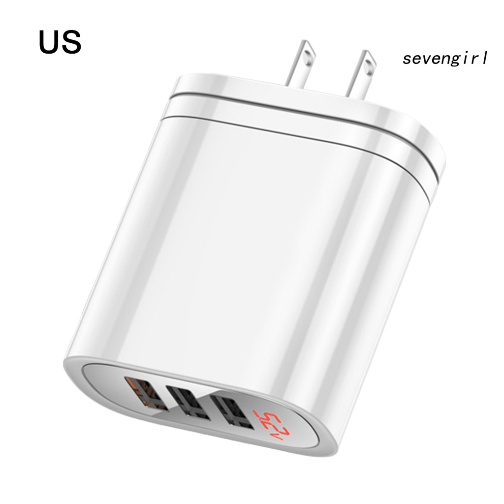 Củ Sạc Nhanh Sev-30W 3 Cổng Usb Qc3.0 Cho Ios Android