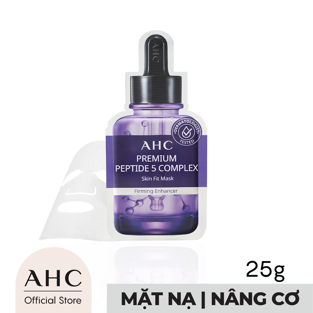 Mặt Nạ Giấy Săn Chắc Da AHC Premium Peptide 5 Complex Mask (27ml x 5 miếng)