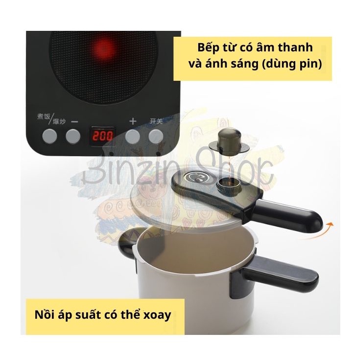 Bộ đồ chơi nấu ăn bằng nhựa an toàn, 36 món to như thật