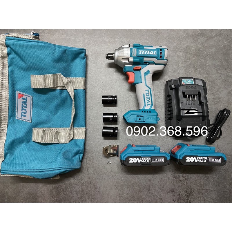 Máy bắn Bulông (Không chổi than) Pin 20V TOTAL TIWLI2001