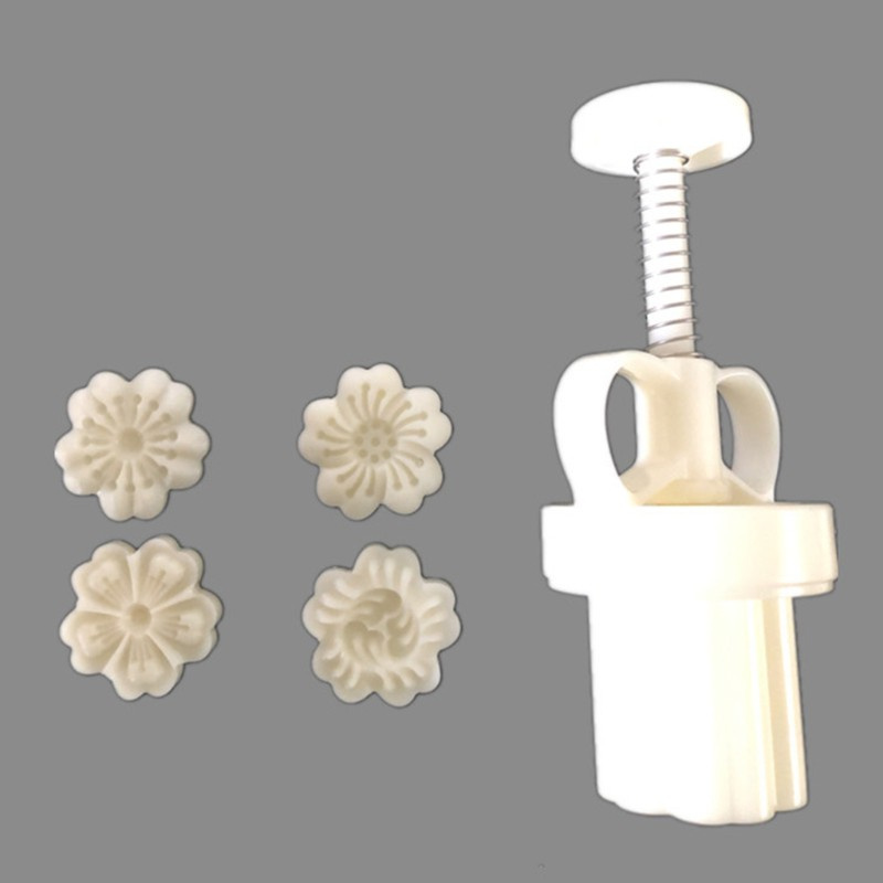 Khuôn làm bánh trung thu 25g hình hoa anh đào chất liệu cấp thực phẩm