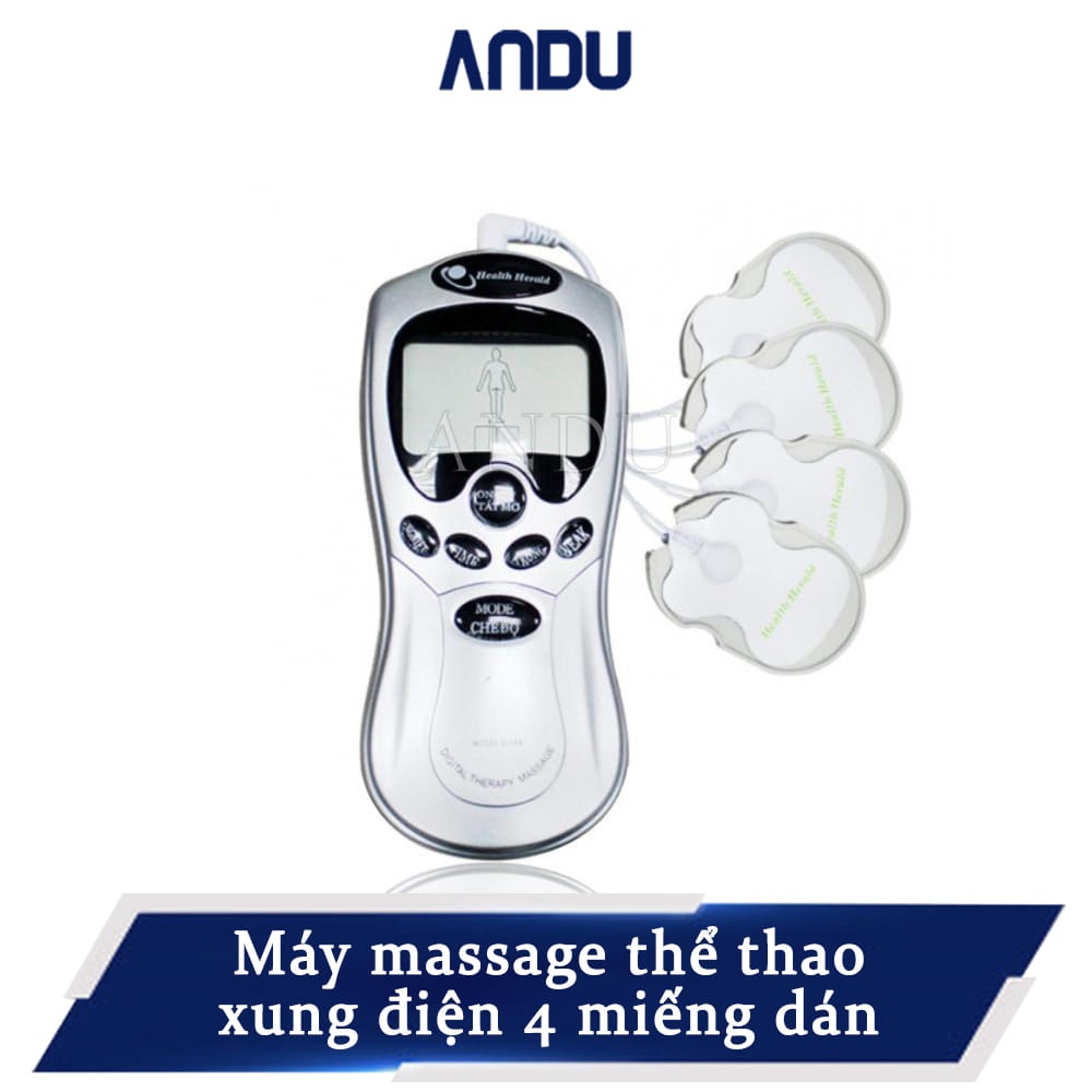 Máy Massage Xung Điện 4 Miếng Dán New xua tan mệt mỏi, loại bỏ các cơ đau nhức, tăng cường sức khỏe