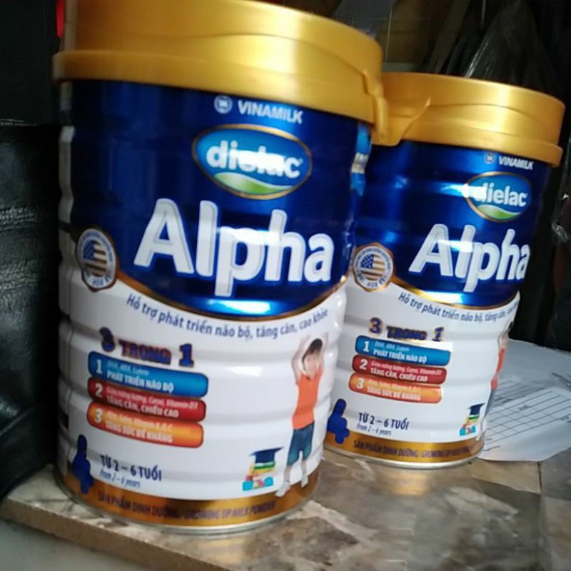 SỮA BỘT VINAMILK DIELAC ALPHA 3, ALPHA 4 900G