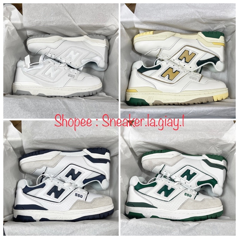 Giày NB 550 ( New balance 550 nhiều phối màu ) Bản đẹp - Fullbox kèm quà tặng