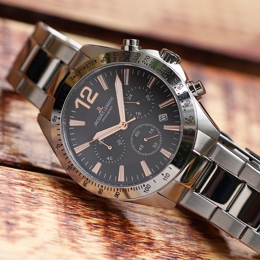 Đồng hồ nam Jacques Lemans JL-42-5F - Size mặt 42 mm