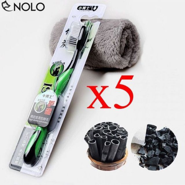 Bàn chải than tre hàn quốc combo 10 chiếc