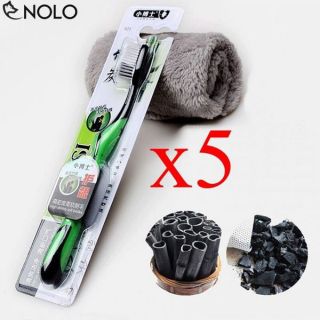 Bàn chải than tre hàn quốc combo 10 chiếc