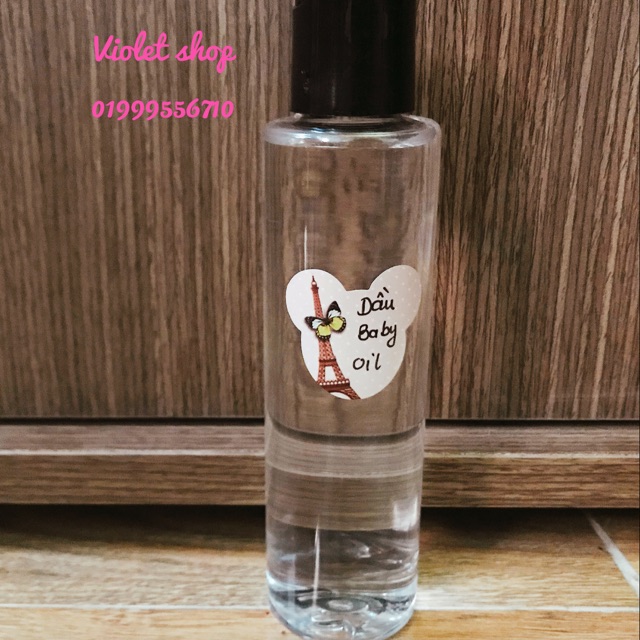 Chai 350ml dầu baby oil làm bóng slime