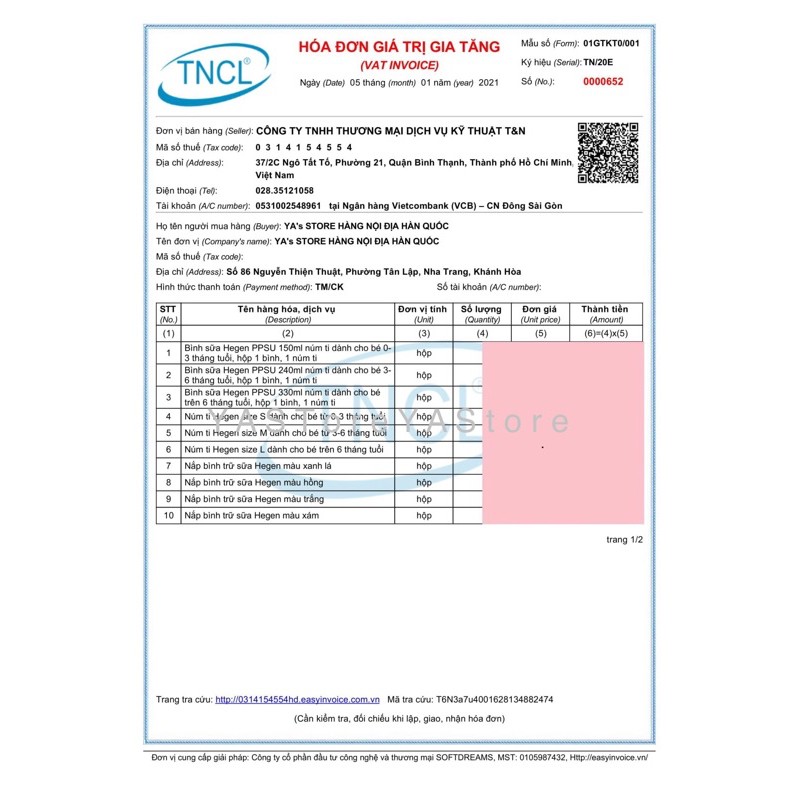 Dây ăn sữa mọi tư thế và bình cổ vuông HG PPSU