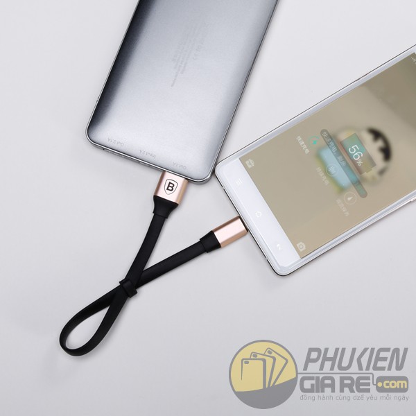 HÀNG CHÍNH HÃNG: Cáp Sạc Baseus đa Năng 2 In 1 Micro Usb – Lightning Dài 23cm