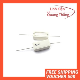 Trở Sứ 5W 1 ôm 5 ôm 2.2 ôm (Trở Công Suất)