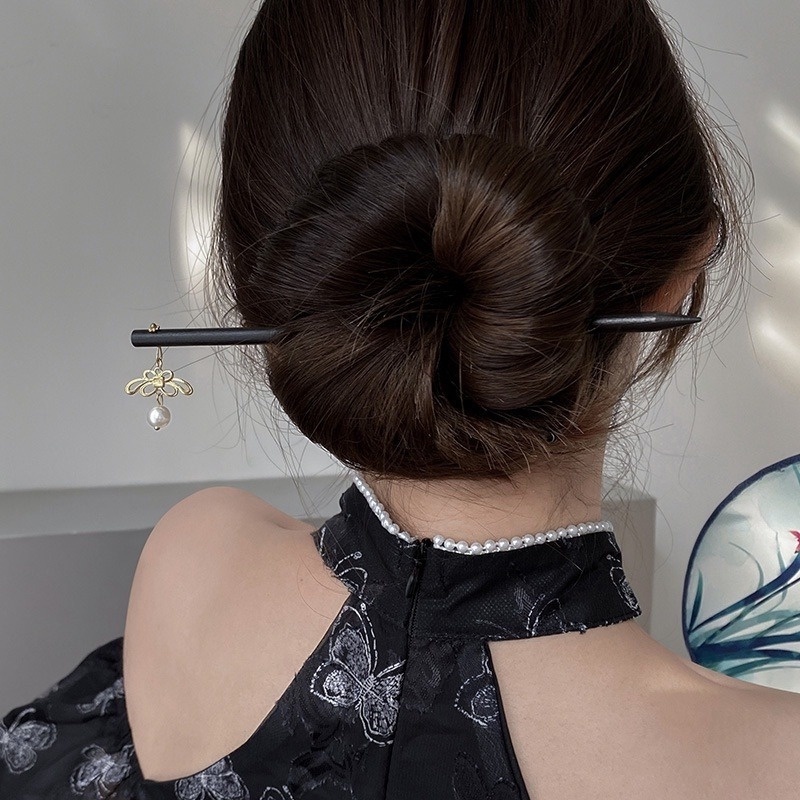 Trâm Cài Tóc Gỗ Thiết Kế Đơn Giản Thời Trang Cho Nữ