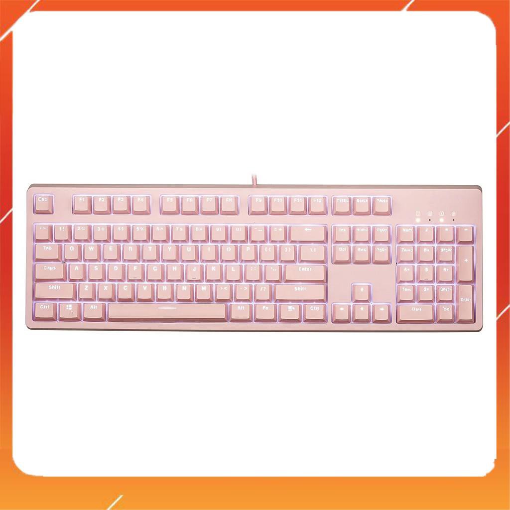 Bàn phím cơ Edra EK3104 - Phiên bản màu hồng và trằng cực đẹp - Bảo hành 24 tháng