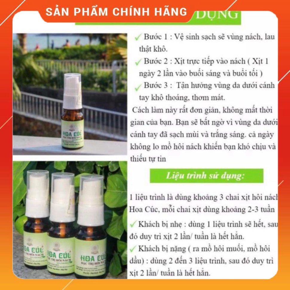 [Chính Hãng] Xịt hôi nách Hoa Cúc - khử mùi hôi nách