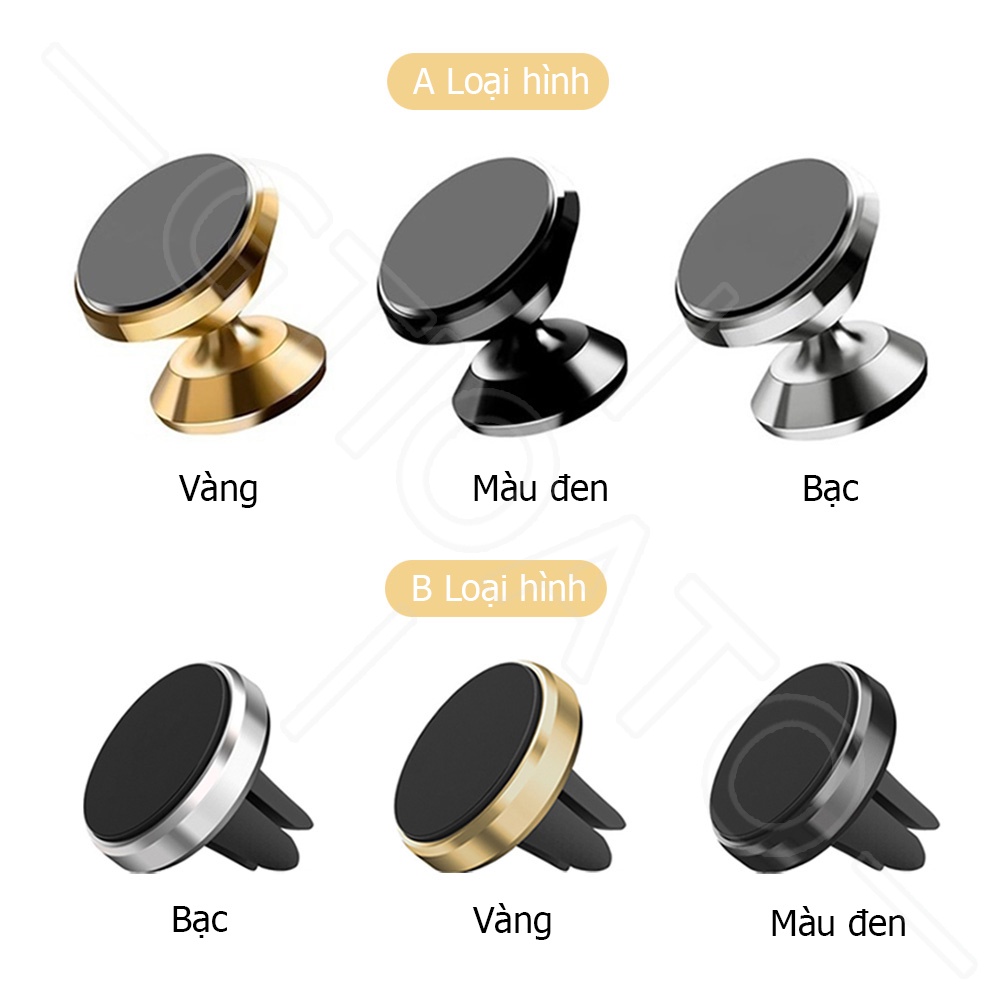 GTIOATO Giá Đỡ Điện Thoại Trên Ô Tô Giá Đỡ Điện Thoại Nam Châm Chân Đế 360 Độ KẹP ĐiệN ThoạI Oto Giá Để ĐiệN ThoạI TrêN Ô Tô Cửa Thoát Khí GắN ĐiệN ThoạI TrêN Xe HơI Giá Đỡ Điện Thoại Từ Tính Trên Ô Tô Phụ KiệN Ô Tô
