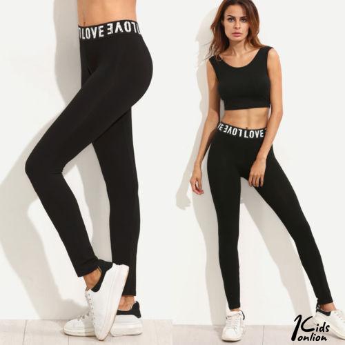 (Hàng Mới Về) Quần Dài Bó Sát Eo Cao Co Giãn Màu Đen Trơn Size S / M / L / Xl | BigBuy360 - bigbuy360.vn
