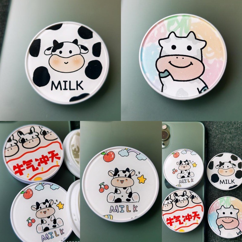 Popsocket Dán Điện Thoại Bò Sữa ( giao hình ngẫu nhiên )