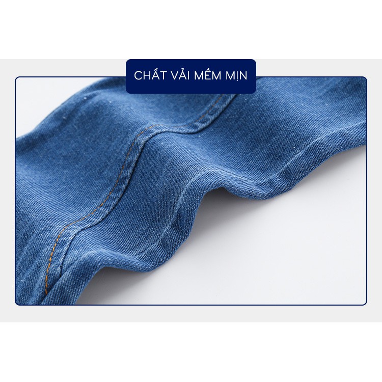 Quần Jean cho bé WELLKIDS quần bò họa tiết đáng yêu chất vải mềm mại