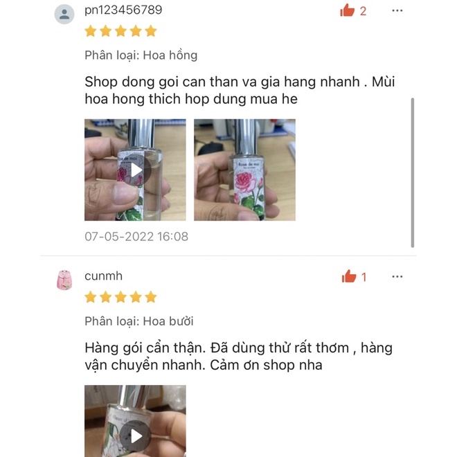 Nước hoa Pháp Fragonard hương hoa bưởi và hương hoa hồng 20ml đủ bill Pháp