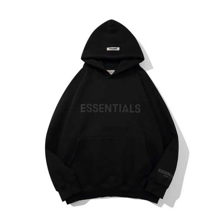 [HOT 2021] Áo Hoodie in chữ Essentials nam nữ mũ 2 lớp bằng nỉ bông, Áo nỉ bông unisex đủ 4 màu | BigBuy360 - bigbuy360.vn