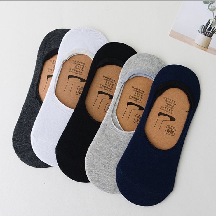 Vớ Cotton Cổ Thấp Mềm Mại Thoáng Khí Thoải Mái Chống Trượt Dành Cho Nam Nữ
