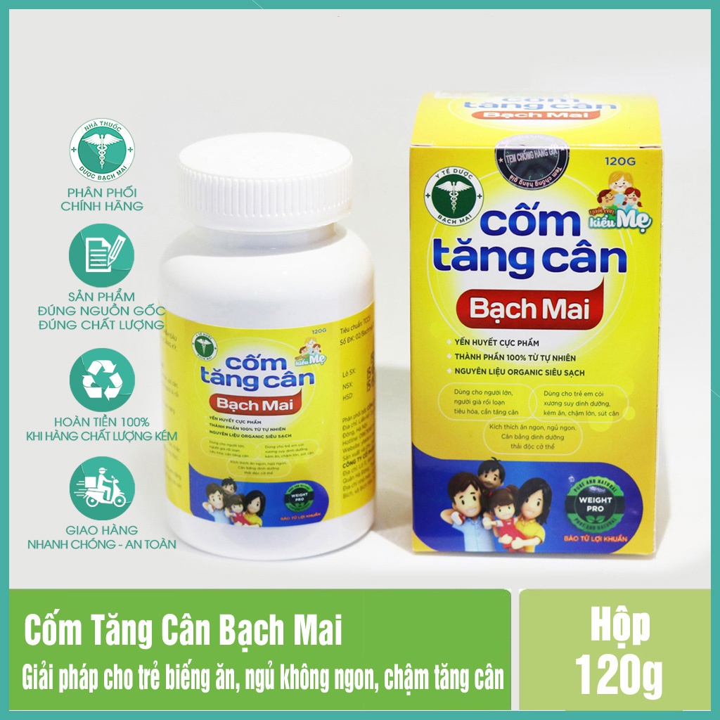 Cốm tăng cân bạch mai cho bé ăn ngon ngủ ngon tăng chiều cao vi sinh tiêu hóa tốt [CHÍNH HÃNG]