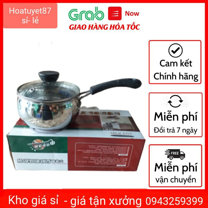 Xoong nồi nấu bột inox cao cấp sử dụng được bếp từ