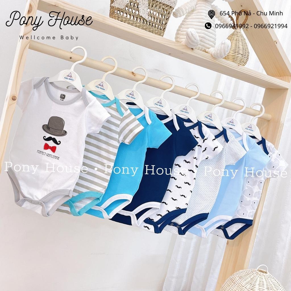 Body Chip Cộc Tay Be Lili Xuất Mỹ Chất Cotton Mềm, Mịn Cho Bé Trai Sơ Sinh đến 9 Tháng (0-3M đến 6-9M)