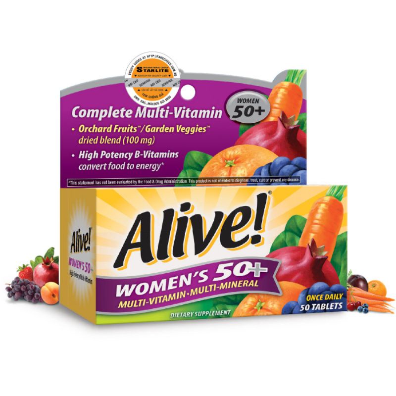 Alive Women Energy 50v MULTIVITAMIN HỖ TRỢ HẤP THỤ DINH DƯỠNG