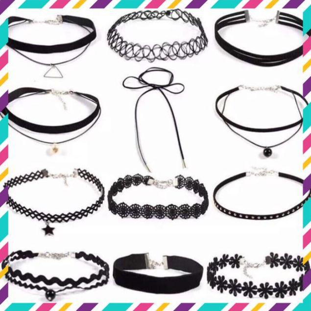 [Bán Sỉ] Sét vòng cổ chocker 12 món